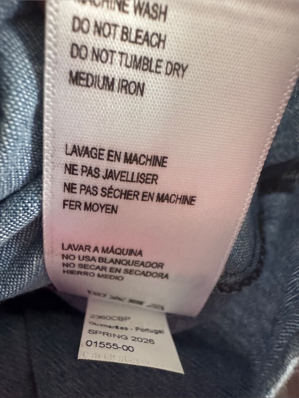 Nation LTD Cecily Blue Chambray Puff Sleeve Organic Cotton Top S - Picture 11 of 14